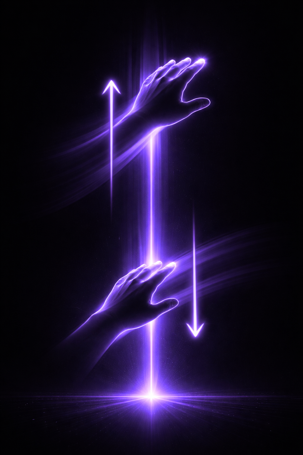 Height — raise and lower hand above keyboard